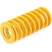 Sourcingmap - 20x10x45mm amarillo de cromo resorte helicoidal de compresión molde de acero de aleación